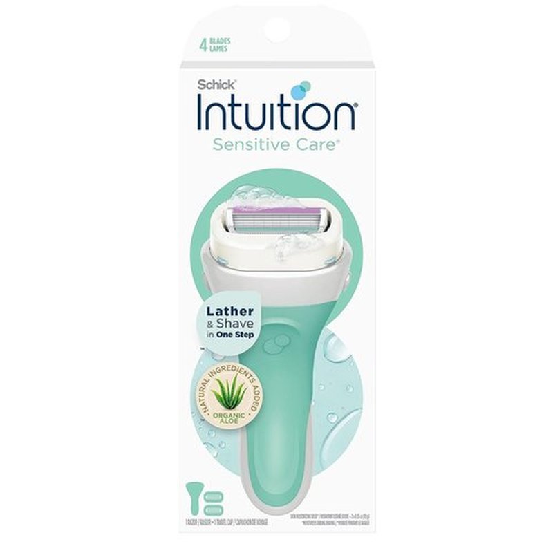 Schick Intuition Razors Bundle - Refills with Cocoa Butter & Sensitive Skin Razor
