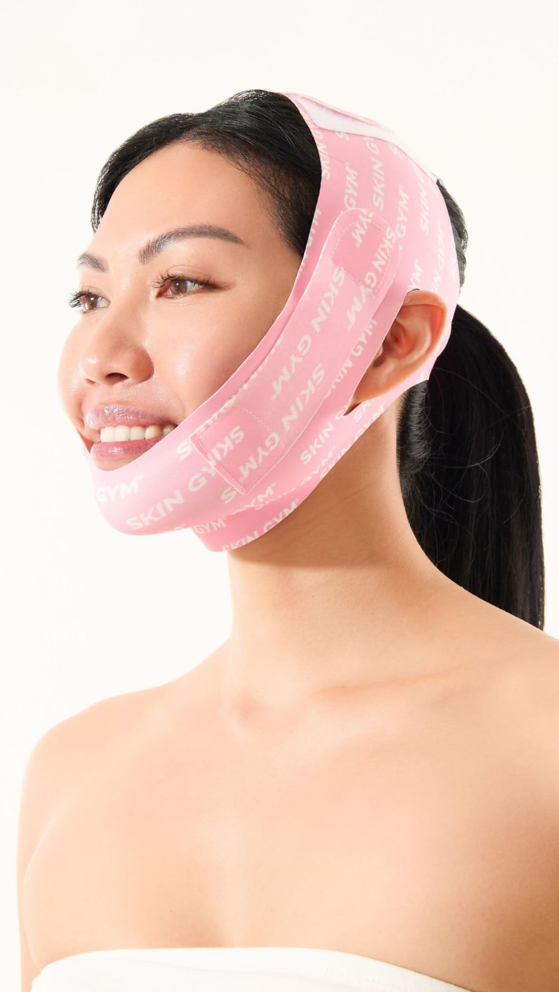 SKIN GYM Morning Shed Chin Strap for Sleeping, Adjustable Chin Strap for Overnight Wear, Soft Reusable Face Wrap for Comfort & Support During Sleep