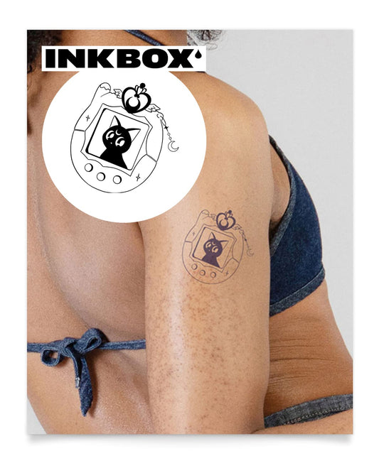 Inkbox Temporary Tattoos, Semi-Permanent Tattoo, One Premium Easy Long Lasting, Water-Resistant Temp Tattoo with For Now Ink - Lasts 1-2 Weeks, Anime Character, 3 x 3 in