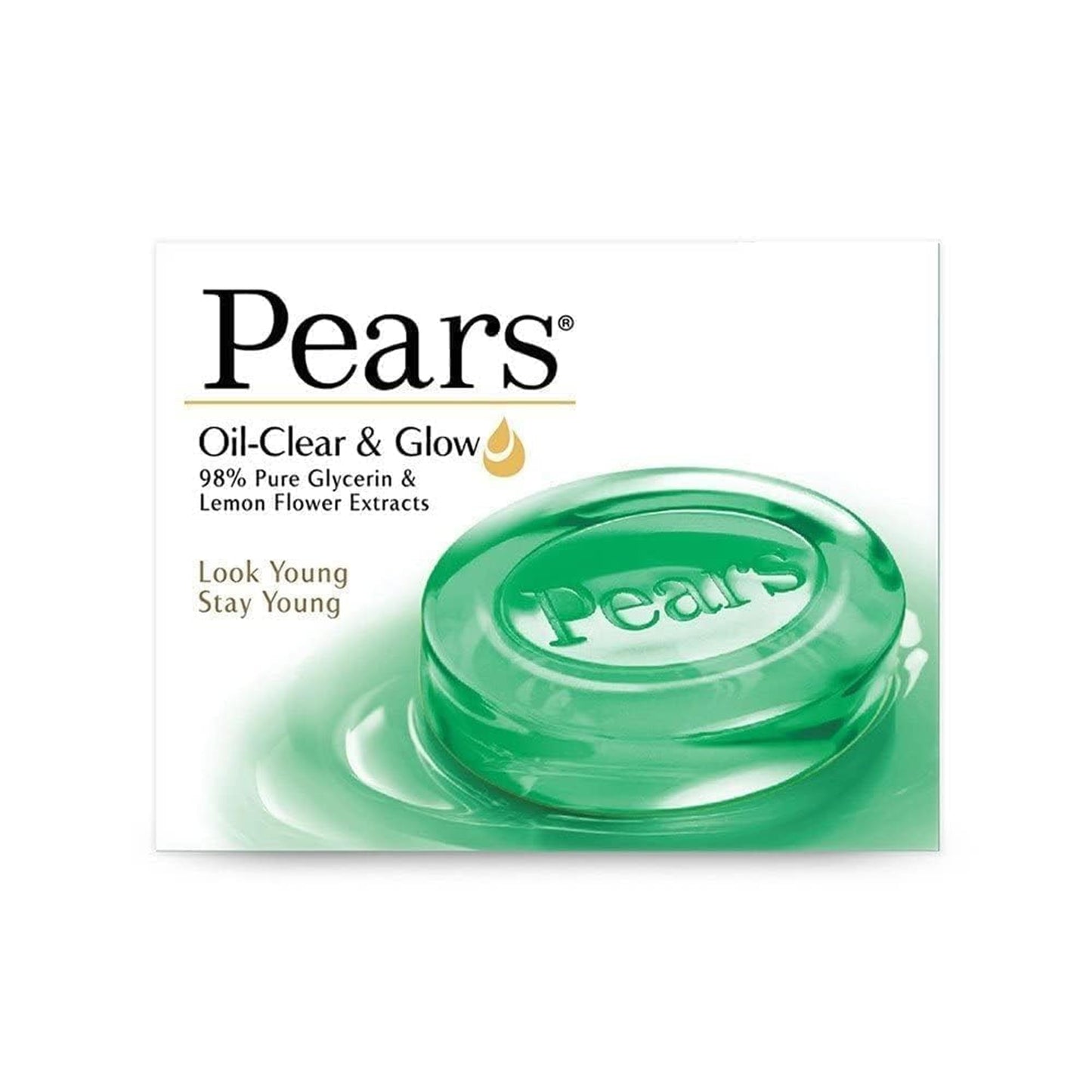 Pears Oil-Clear & Glow Soap with Lemon Flower Extract, 3 x 75g