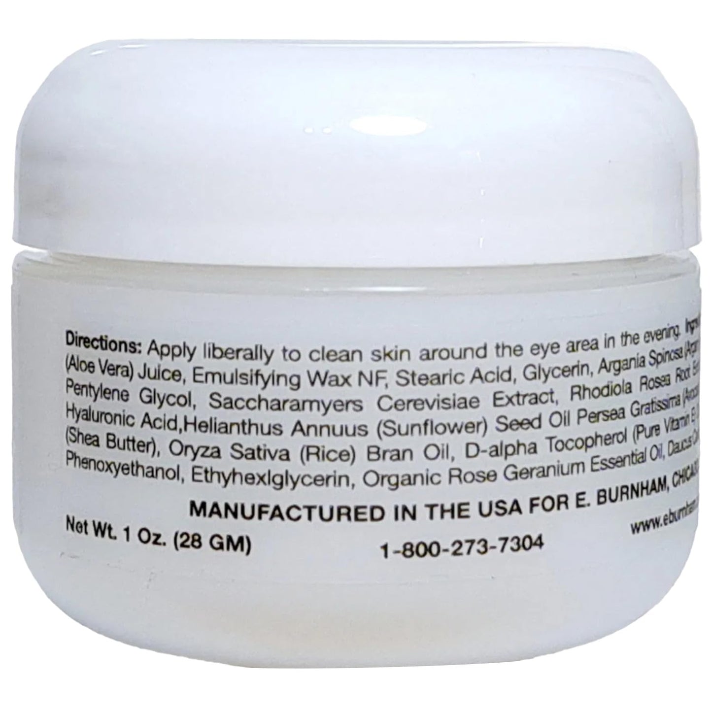E. Burnham Retinol Ultra Rich Eye Créme 1 Oz. – Hydrating & Firming Eye Cream for Smoother, Brighter-Looking Under Eyes – Gently Softens the Look of Fine Lines
