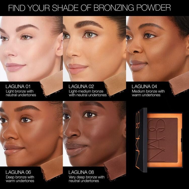 NARS Laguna Bronzing Powder - Talc-Free Full Size 11g (Laguna 08) for Natural Glow