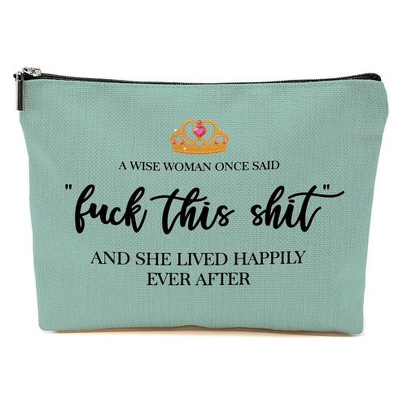 Funny Gifts for Women, Sister, Strong Women Retirement Gifts Cool Gifts for Coworkers, Hostess Gift Ideas Gag Gifts Birthday Girls Weekend Fun Gifts Makeup Travel Bag Inspirational Cosmetic Bag