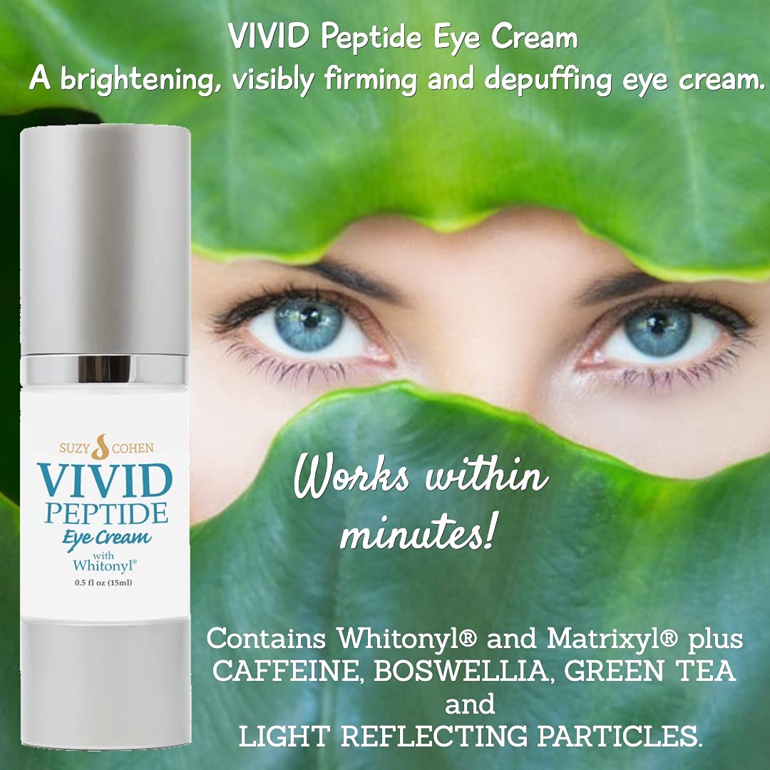 VIVID Peptide Eye Cream Fights Dark Circles Puffiness Fine Lines Whitonyl