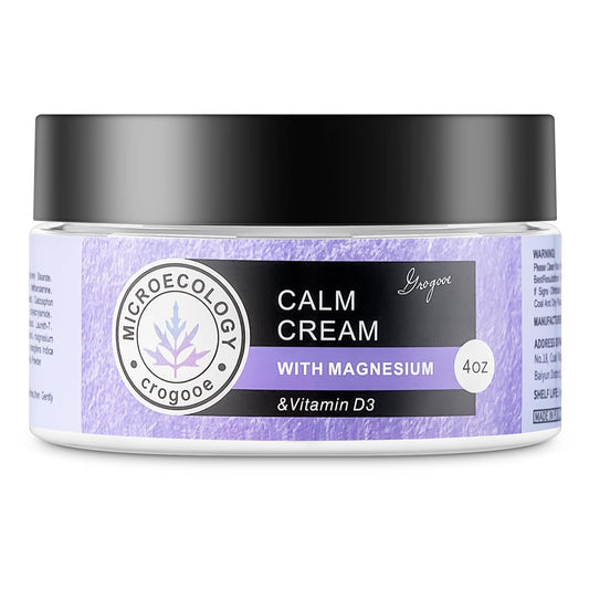 Magnesium Cream for Sleep - Moisturizing Nighttime Lotion with Vitamin E | Hydrating Dry Skin - 4 OZ Lavender