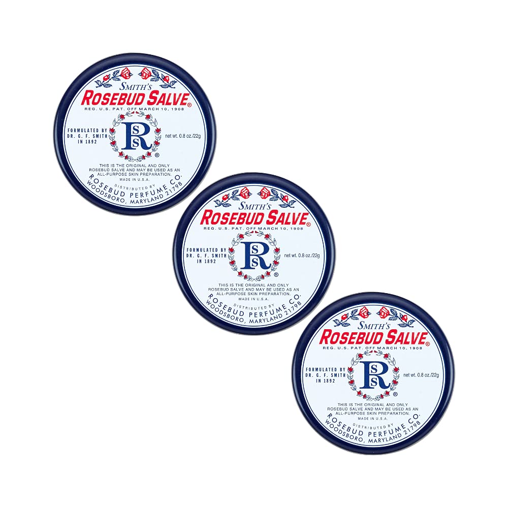 Smith's Rose Lip Balm Bulk- 3x0.5oz Premium All Purpose Lip Gloss Tubes & 3x0.8oz Lip Treatment Salve - Trio Lip Balm Tubes for Plump Lips & Cracked Skin Care - Christmas Gift Set, EBook