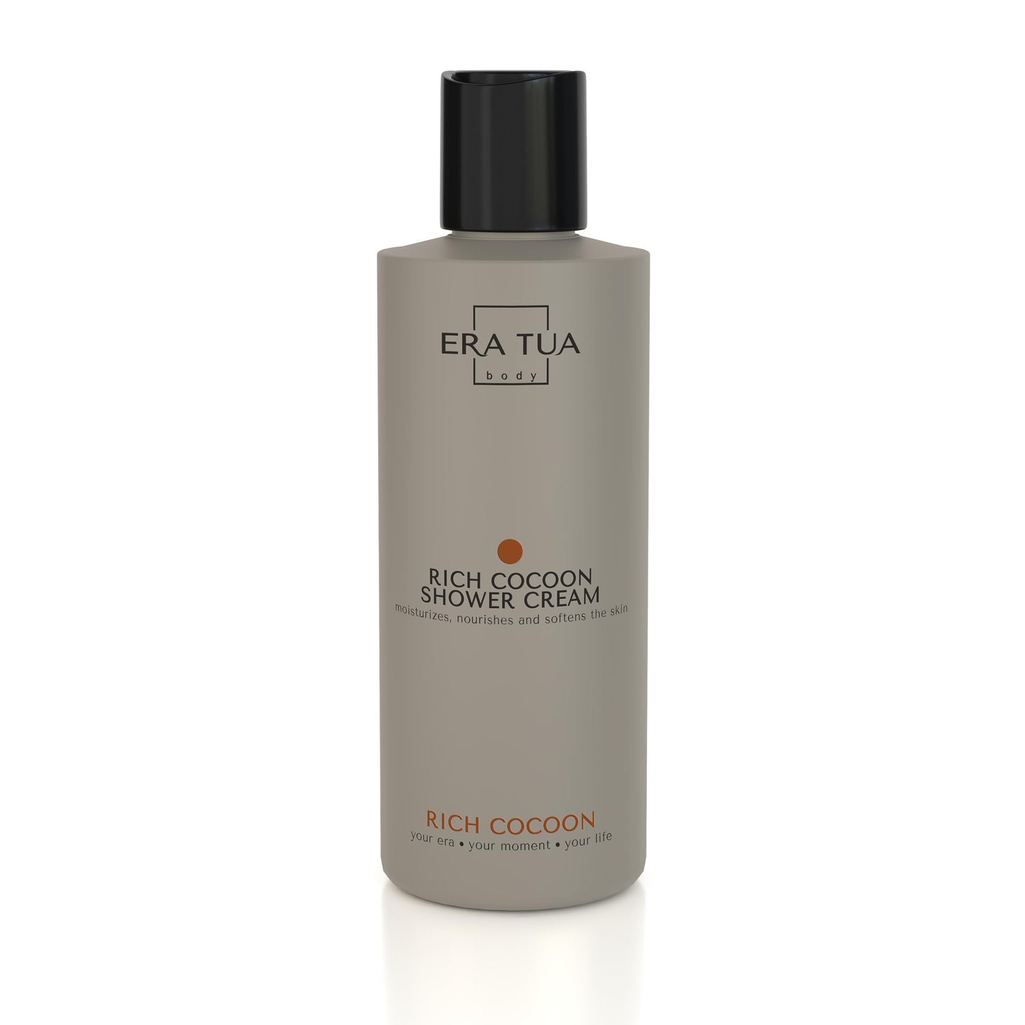 ERA TUA Rich Cocoon Shower Cream | Dutch Made Formulated | Natural Vegan & Cruelty Free | Paraben, Sulfate & Silicone Free | Moisturizing Body Wash for All Skin Types | 200 ml