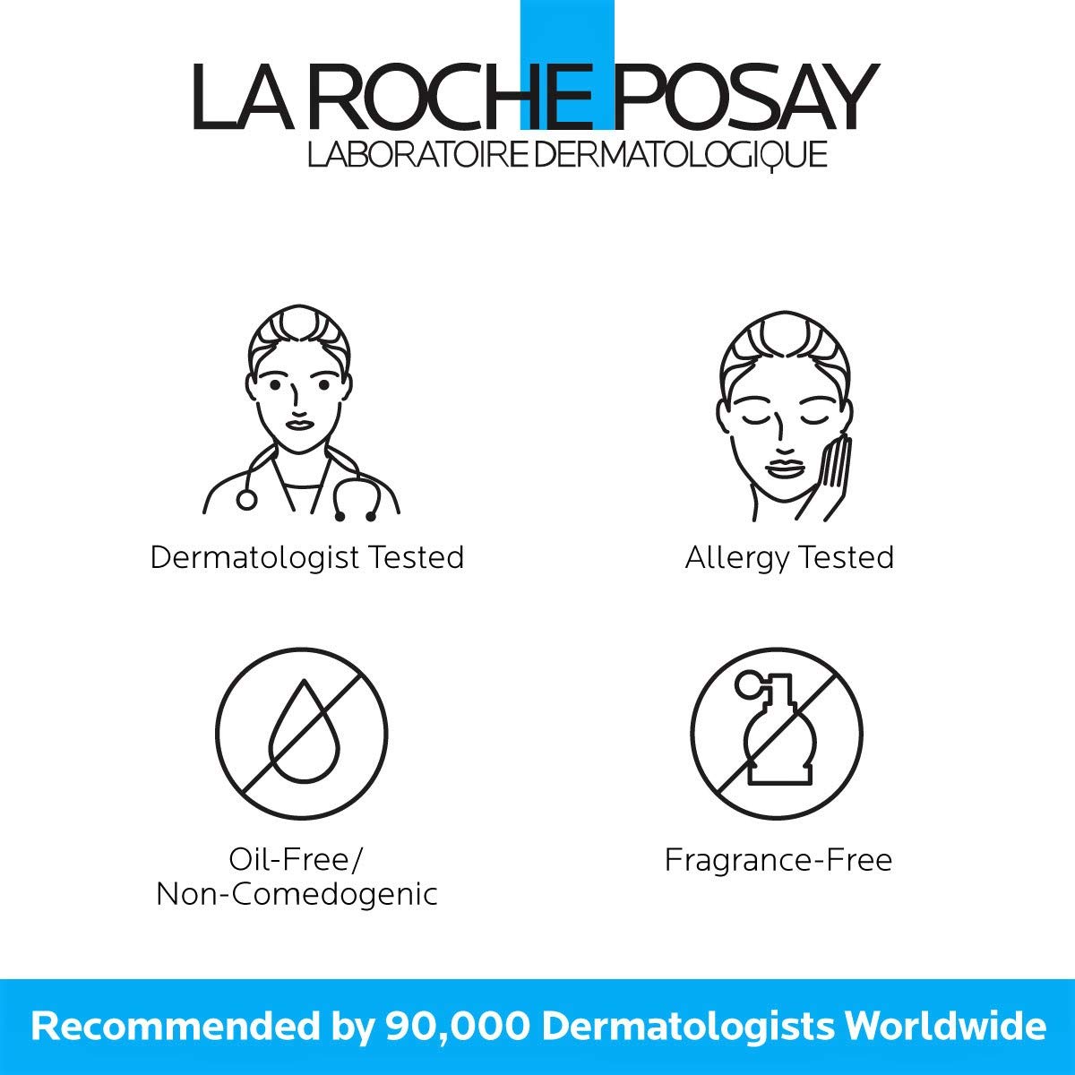 La Roche-Posay Toleriane Sensitive Fluide Protective Moisturizer,Lightweight Oil-Free Face Moisturizer,For Sensitive Skin,(Pack of 2)