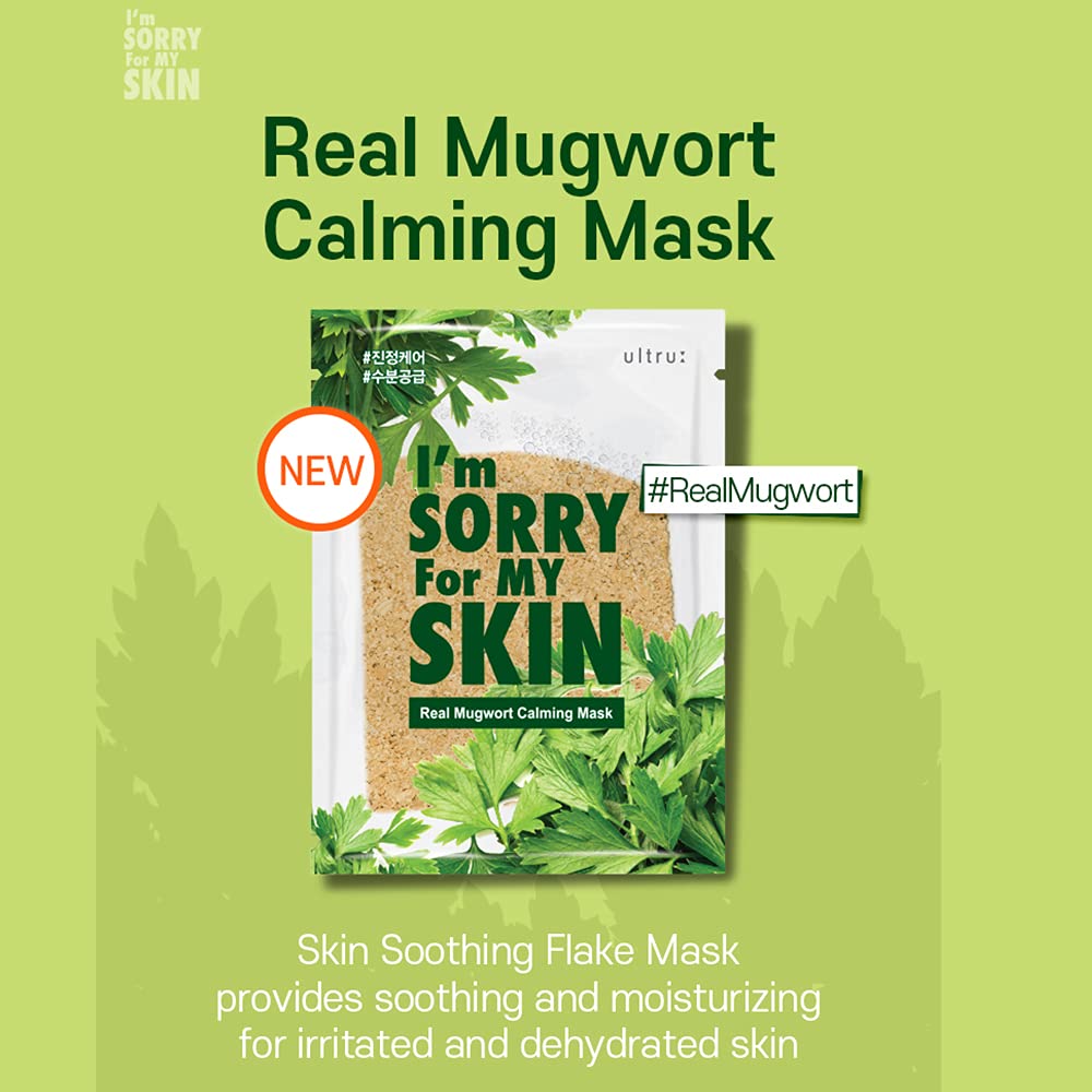 I'M SORRY FOR MY SKIN Real Mugwort Calming Mask 10Pcs