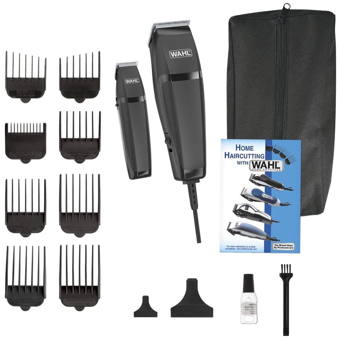 Wahl Clipper Corp Pro 14 Piece Styling Kit with Hair Clipper and Beard Trimmer for Total Body Grooming - Model 79450, Chrome