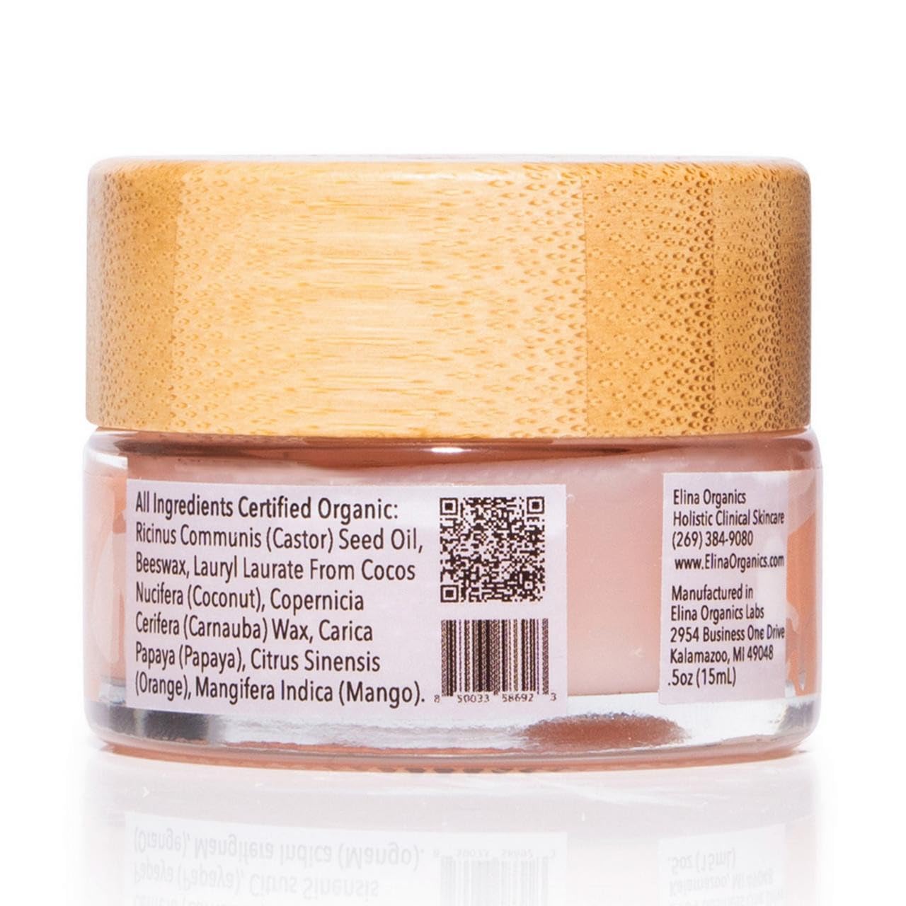 Elina Organics Goya Balm, 0.5oz – Soothing Botanical Face & Body Balm with Castor Oil, Mango, Papaya & Orange – Handcrafted Natural Skin Nourishment for Redness and Sensitivity