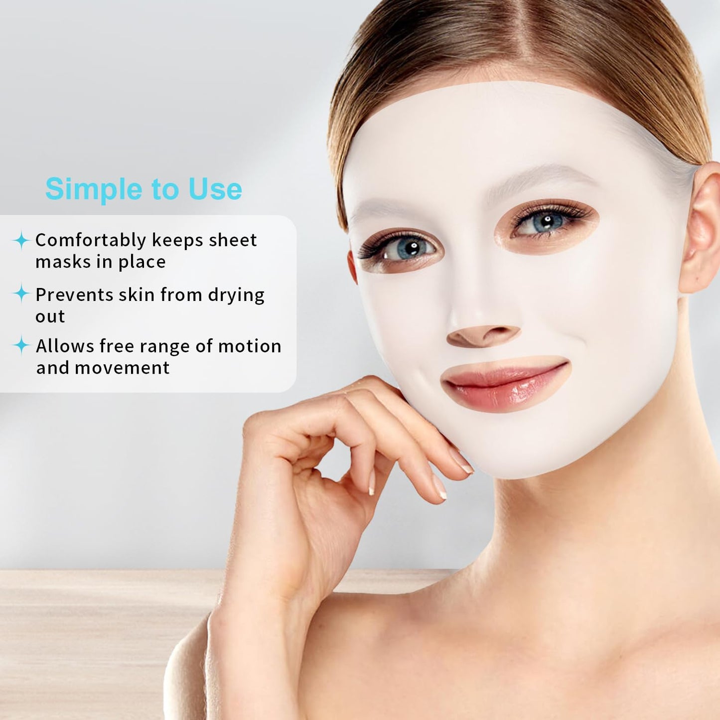 CONBELLA Ice Face Mask and Silicone Cover Set, Cooling Face Mask for Pain Relief, Migraine & Wisdom Tooth Surgery Reusable, Hot and Cold Ice Mask for Women Puffiness Swelling Beauty Spa