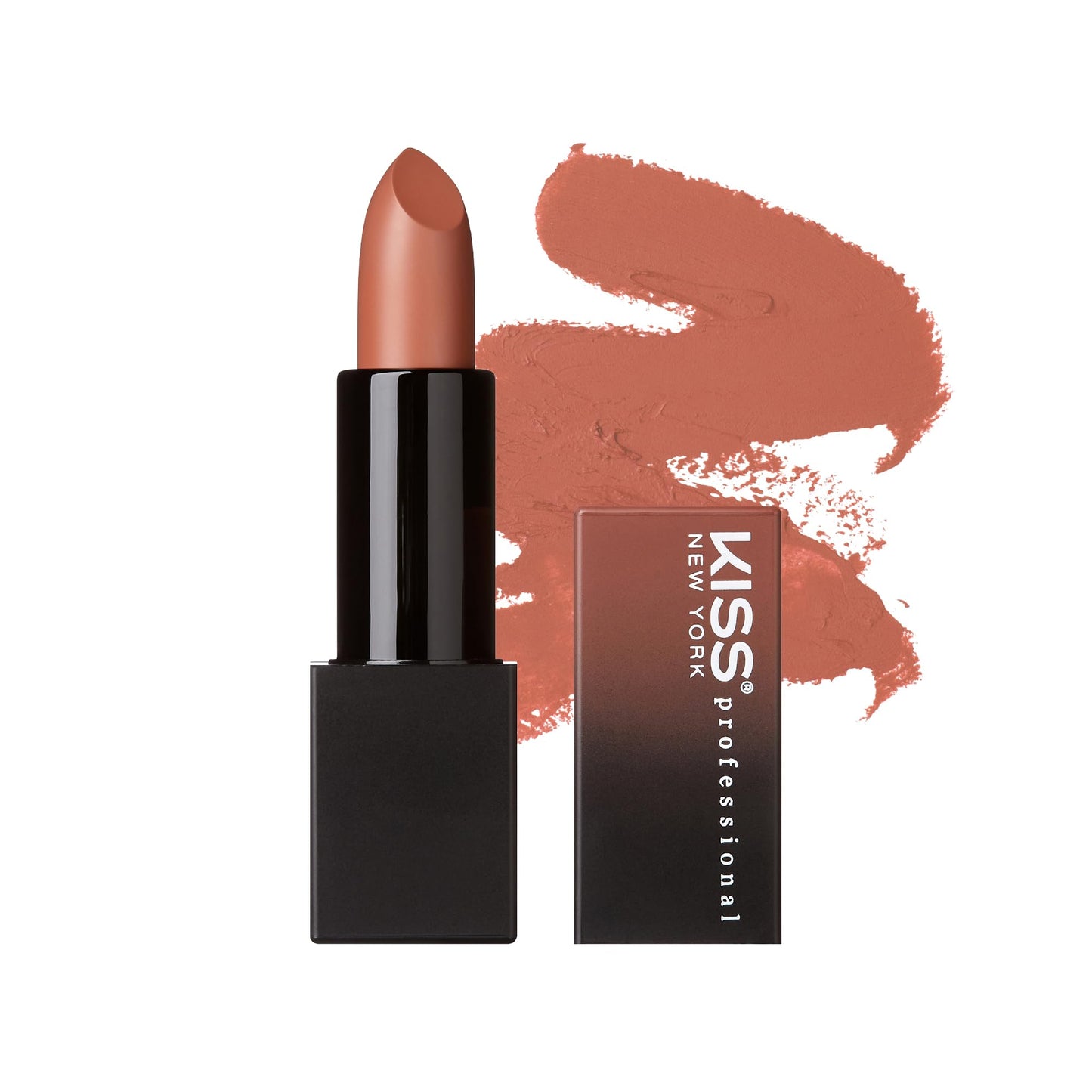 Kiss New York Professional Rich Pigmented Lipstick, Smooth Satin Finish, Long Lasting, Infused with Shea Butter and Vitamin E (Nude Velvet)
