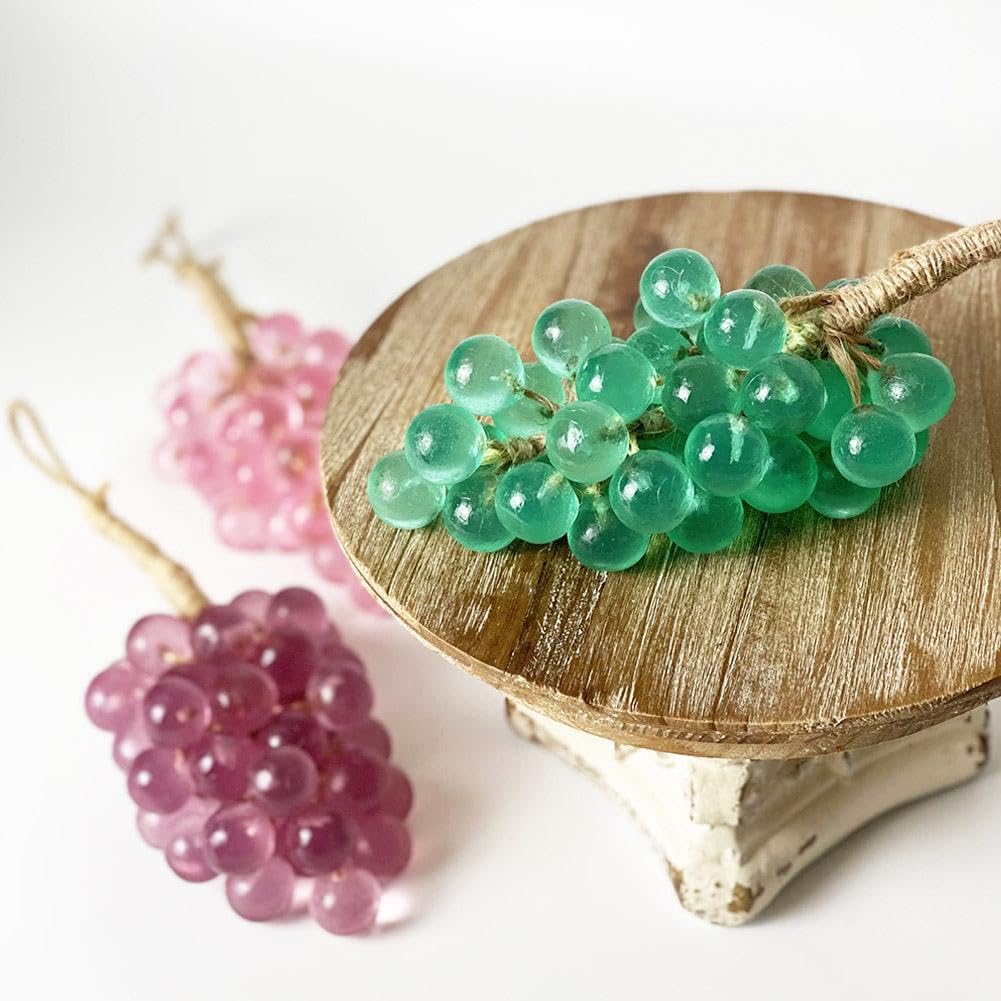Grape Soap on a Rope, 2025 New Handmade Grapes-Shaped Soaps, Decorative Soap Bars, Face & Body Bath Grapes Bunch Soaps, Hanging for Kitchens or Bathrooms, Unique Gift for Women Men
