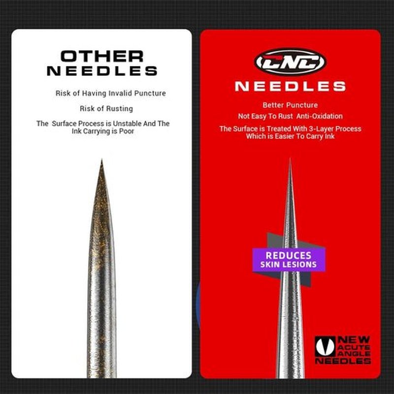 CNC Tattoo Needles Cartridge 20Pcs #12 Standard Magnum 11M1 Disposable Needles with Membrane EN04-20-1211M1