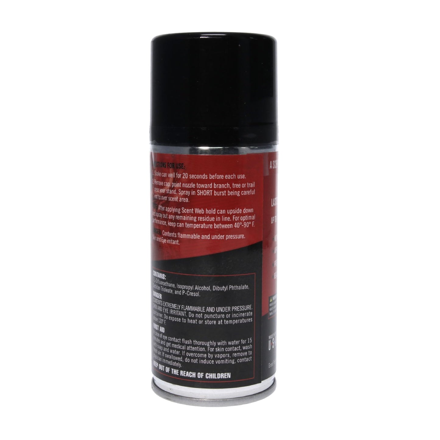 Hunters Specialties Buck Bomb Scent Web Scented Foam String | Hunting Pre/Post Rut Formula Scent Attractant Aerosol Spray, 5 Oz (142g), SHE Heat