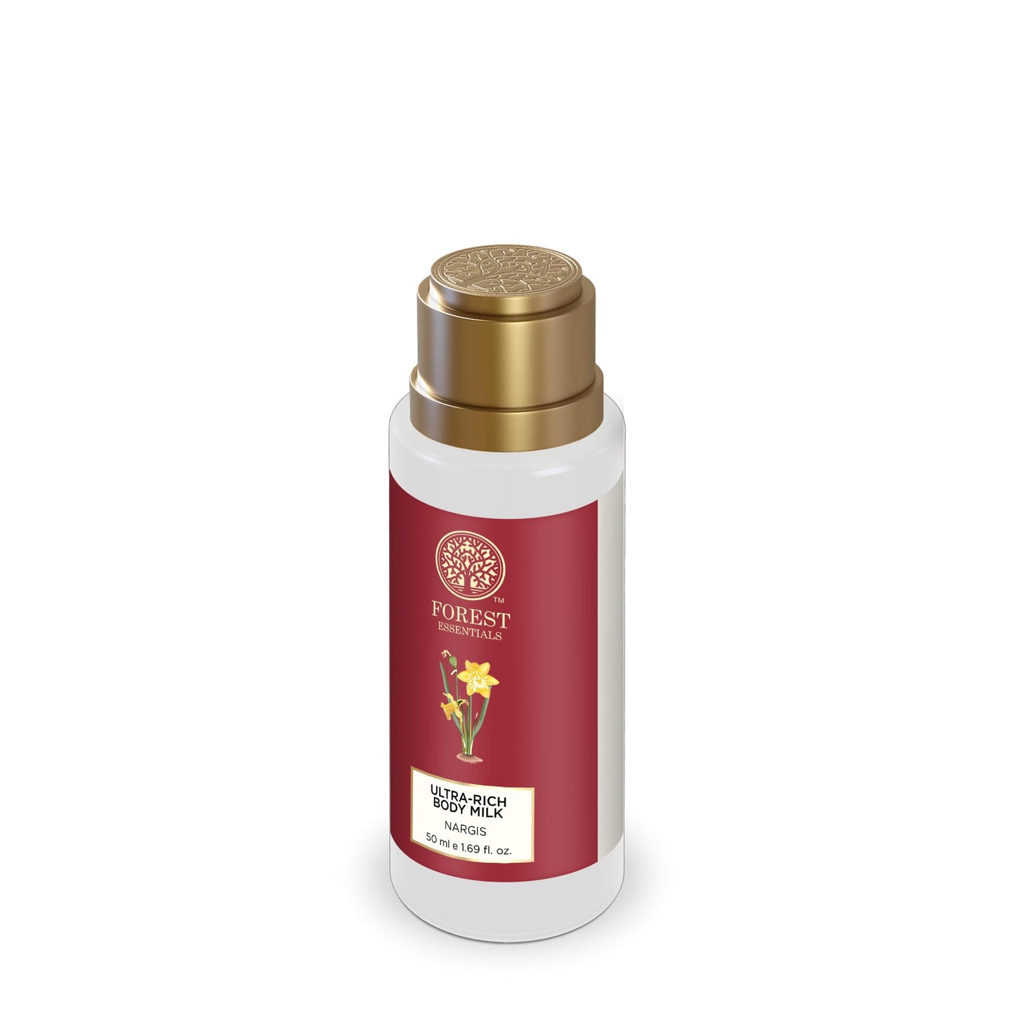 Forest Essentials Travel Size Ultra-Rich Body Milk Nargis 50ml (Body Lotion)