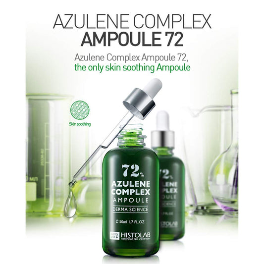HISTOLAB 72% Azulene Complex Ampoule | Soothing & Troubled Skin (50ml/1.7fl.oz)