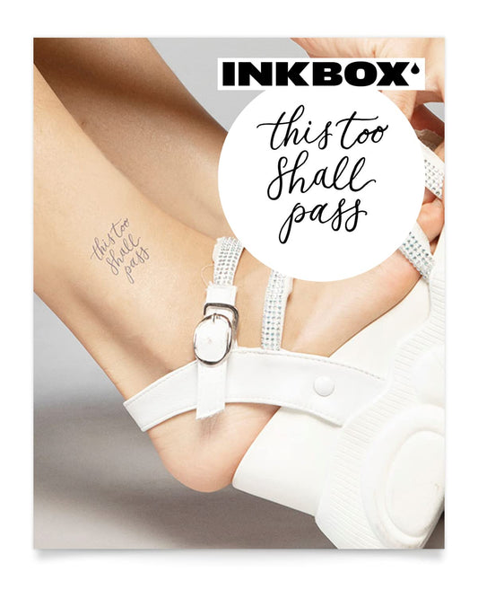 Inkbox Temporary Tattoos, Semi-Permanent Tattoo, One Premium Easy Long Lasting, Water-Resistant Temp Tattoo with For Now Ink - Lasts 1-2 Weeks, Live in Hope, 2 x 2 in