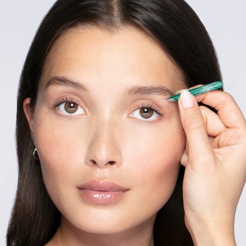 Tweezerman Emerald Shimmer Micro Mini Slant & Point Tweezer Set - Eyebrow Tweezers for Women and Men