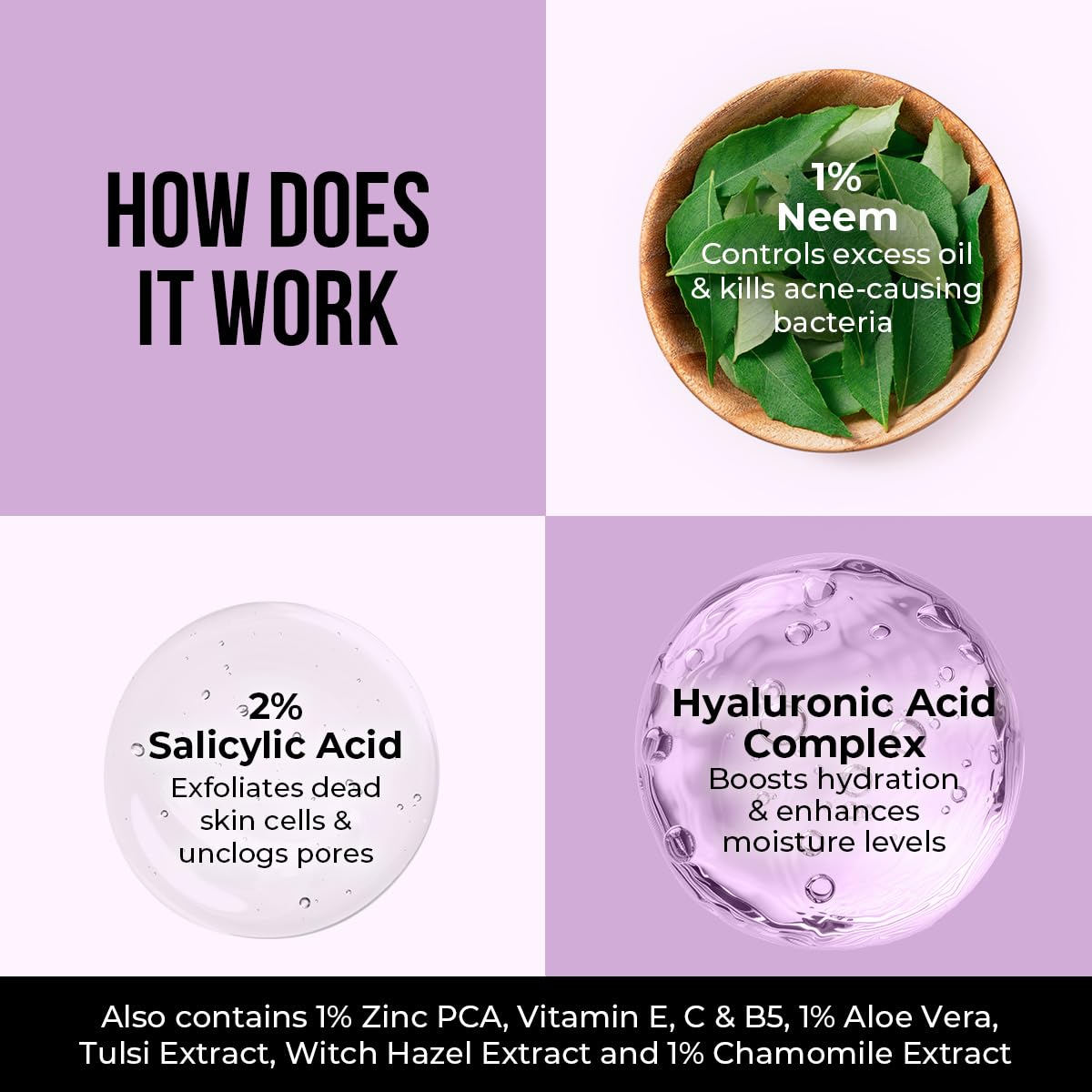 Dr. Sheth’s Neem & Salicylic Acid Face Wash | Deeply Cleanses & Unclogs Pores | Controls Acne, Blackheads & Oil | Unisex BHA Cleanser | 3.38 Fl Oz/100 ml