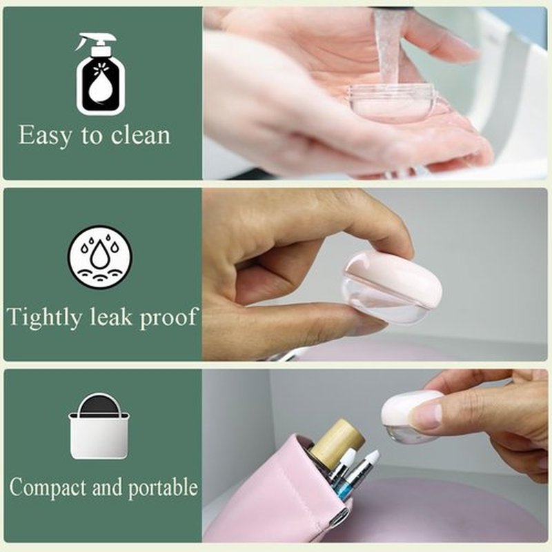5 Pcs 20ml Small Travel Containers - Convenient Travel Jars for Creams, Travel Lotion Container, Travel Makeup Containers Essential Compact Size for Traveling
