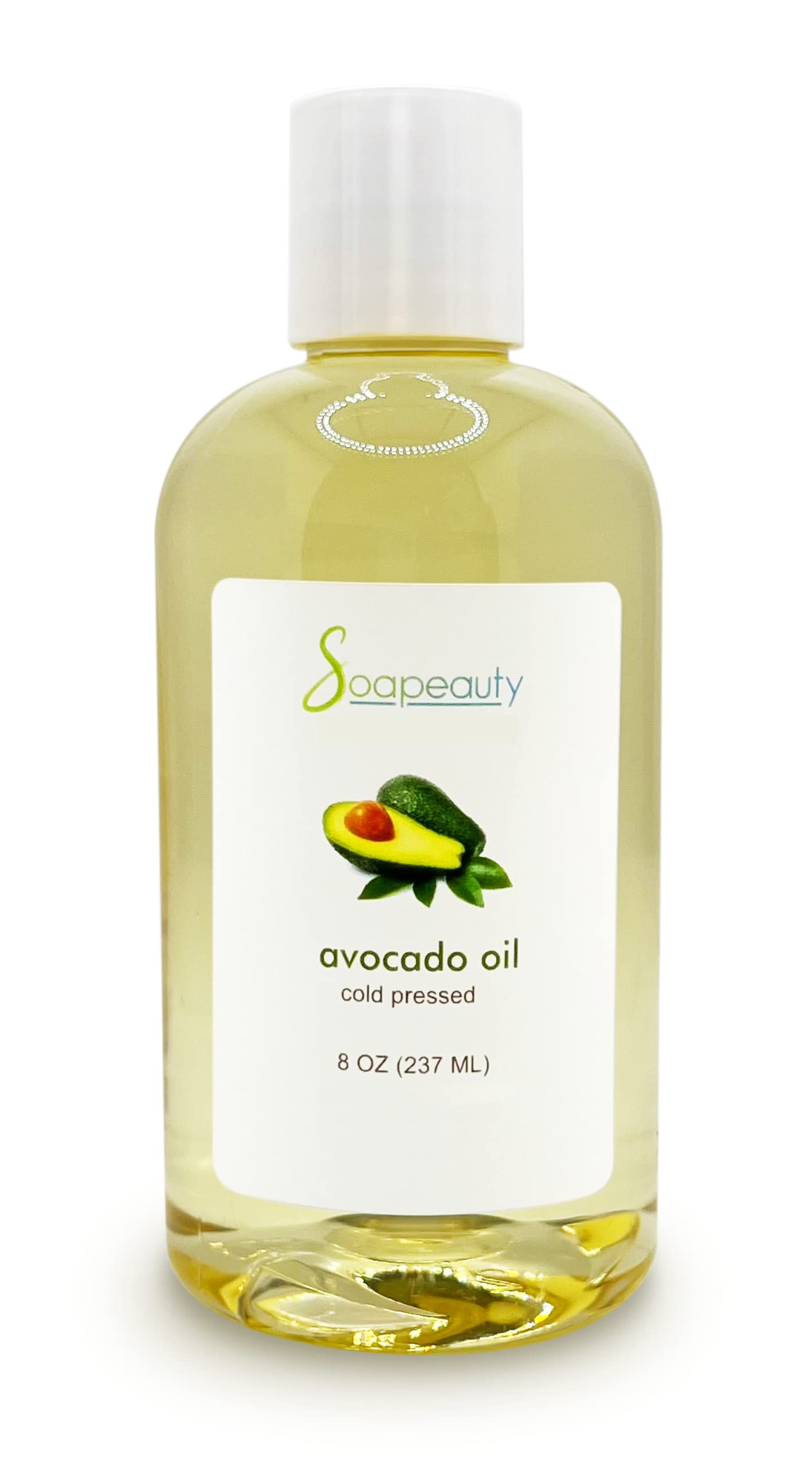Soapeauty Avocado Oil for Skin & Hair - Cold Pressed - 100% Pure & Natural - Carrier Oil for Essential Oils - Massage Oil - 8 fl oz