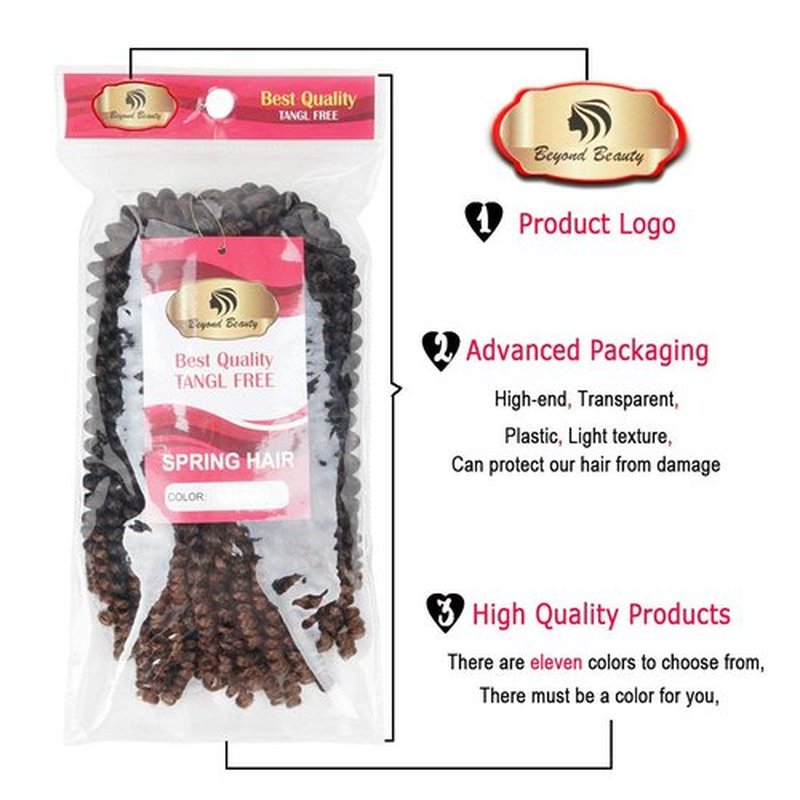 12 inch Spring Twist Crochet Braids Hair for Butterfly Locs Bomb Twist Crochet Hair Beyond Beauty Ombre Colors Synthetic Fluffy Hair Extension 3 Packs(12 Inch, M1B 350)
