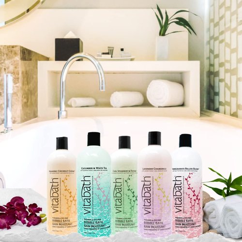 Vitabath Bubble Bath, Cool Spearmint & Thyme, 33.8 Fluid Ounce