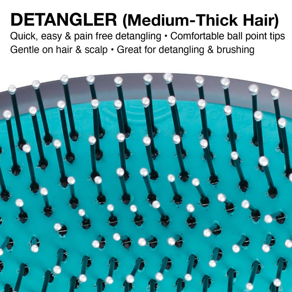 Olivia Garden OG Detangler Brush - Scalp-Massaging, Easy-Clean Design for All Hair Types