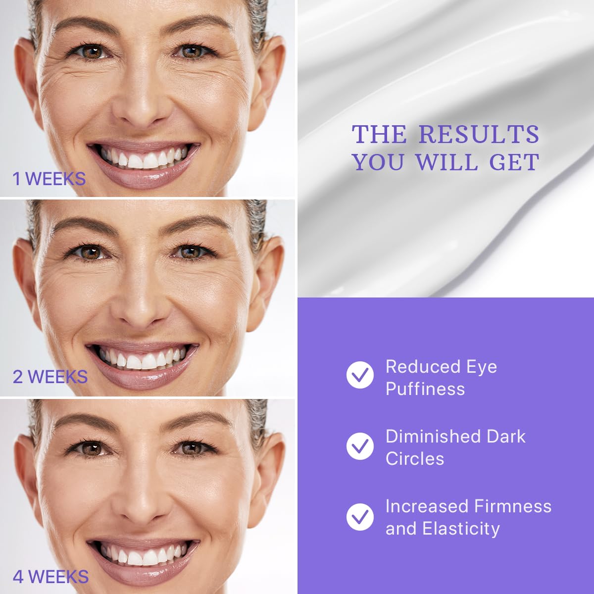 ESSENLIS Caffeine Eye Cream for Dark Circles and Puffiness, Bags Under Eyes, Collagen Anti Aging Day and Night Corrector for Women and Men
