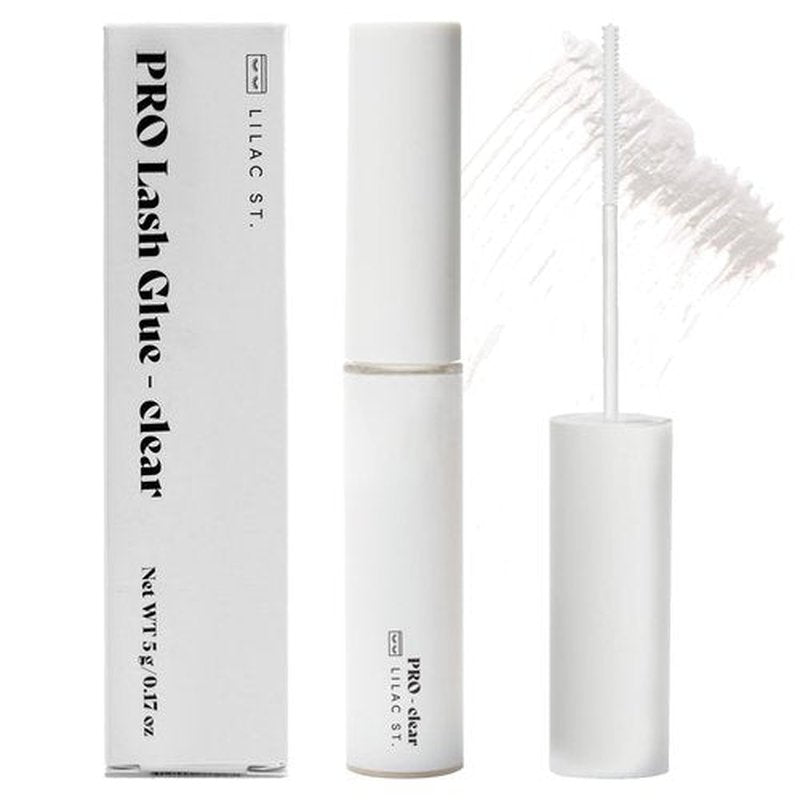 Lilac St - PRO Lash Glue (Clear) - Lash Cluster Glue - Quick Dry Formula - Mini Mascara Wand Applicator - Strong & Flexible Hold - Waterproof - Sensitive Eyes Safe - Cruelty Free, Vegan, Women Founded