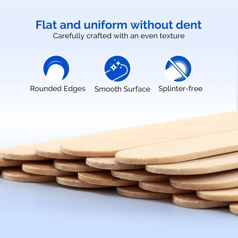 Tongue Depressors - Sterile 100 Count, 6" Individually Wrapped Wooden Medical Tools | Perfect for Crafts