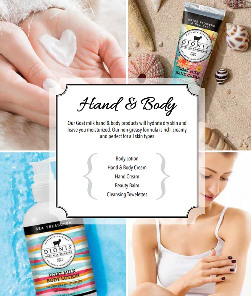Dionis - Goat Milk Skincare Verbena and Cream Scented Hand Cream (1 oz) - Made in the USA - Cruelty-free and Paraben-free