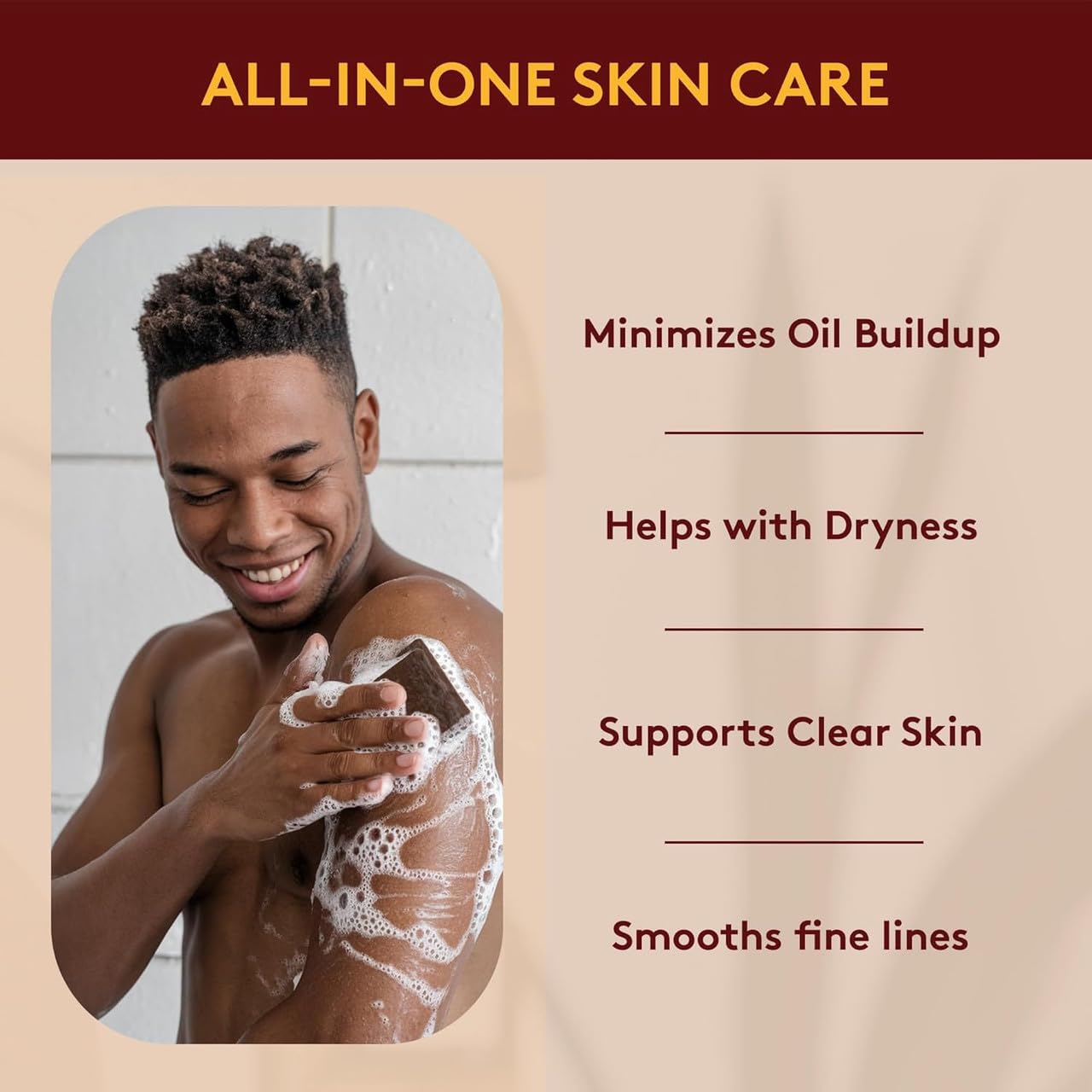 OKAY | African Black Soap with Coconut | For All Skin Types | Cleanses and Exfoliates | Nourishes and Heals | Free of Sulfate, Silicone & Paraben | 5.5 oz