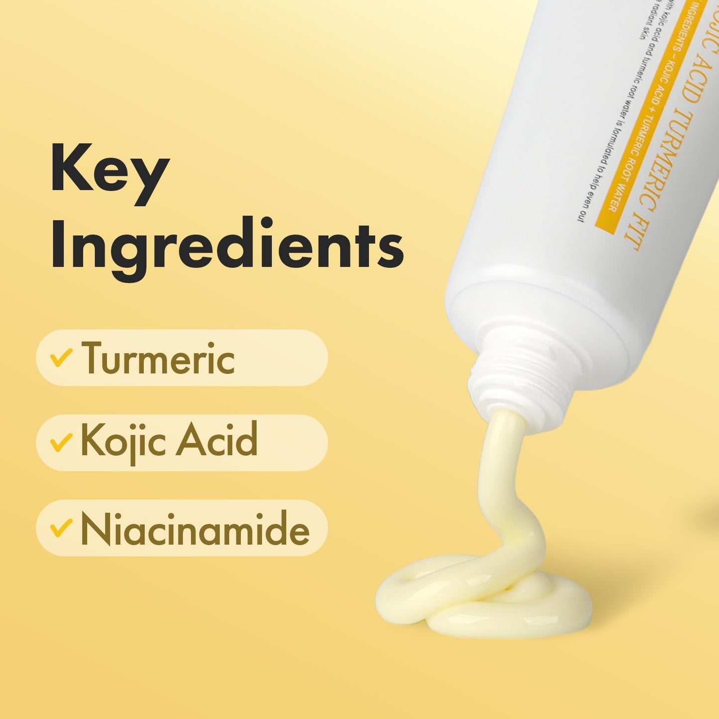 TOSOWOONG Real Kojic Acid Turmeric Fit, Dark Spot Wrapping Mask, Vitamin C & Glutathione Peel Off Facial Mask for Even Tone, Elasticity, Hydrating, Glow, Glass Skin, Korean Skincare, 50ml/1.69 fl. oz.