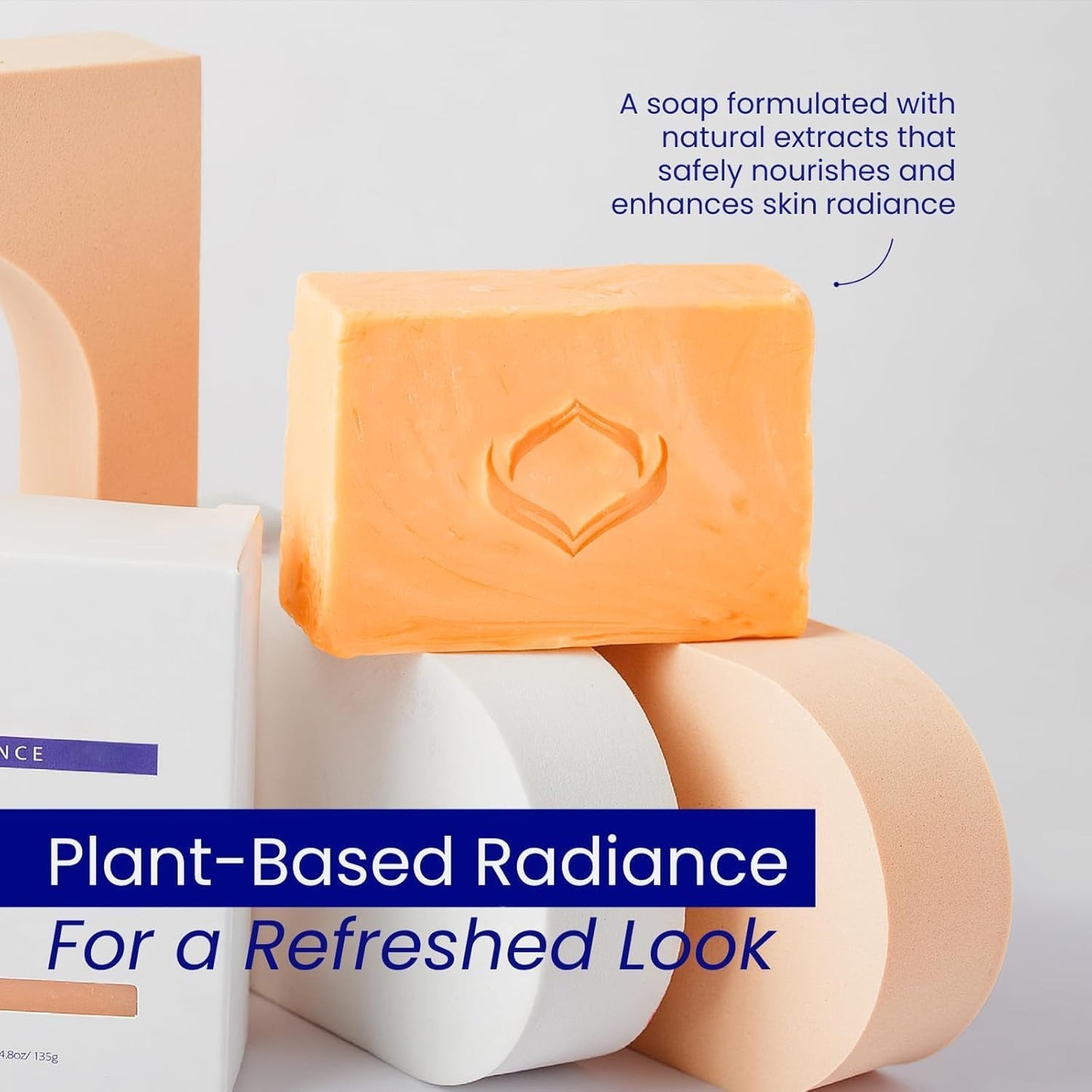 Relumins Triple Glow Bar Soap, Professional Spa Formula – Cleansing Plant-Based Skincare with Exfoliation and Skin-Smoothing Benefits, Rich Lather, for a Glowing Summer Skin – 135g x 5 Bars