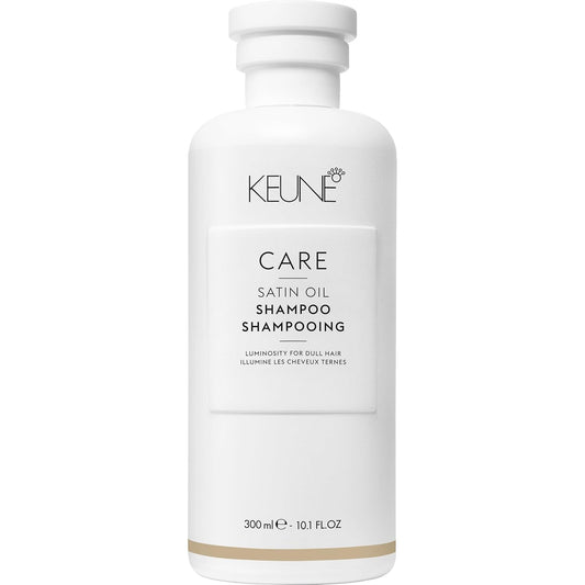 Keune Care Satin Oil Shampoo, Moisturizing & Shine-Enhancing Cleanser for All Hair Types, 10.1 Fl Oz