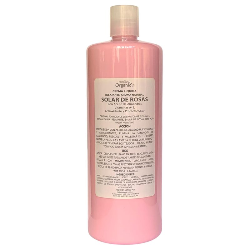 Relaxing Body Lotion - Solar De Rosas Scent | 1 Liter Hydrating Formula