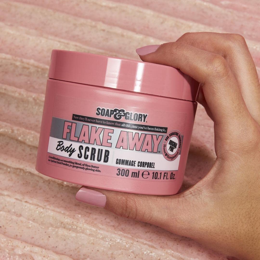 Soap & Glory Original Pink Exfoliating Body Scrub - Body Exfoliator & Dead Skin Remover with Mandarin Extract for Smooth, Radiant Skin - Rose & Bergamot (6.7 fl oz)