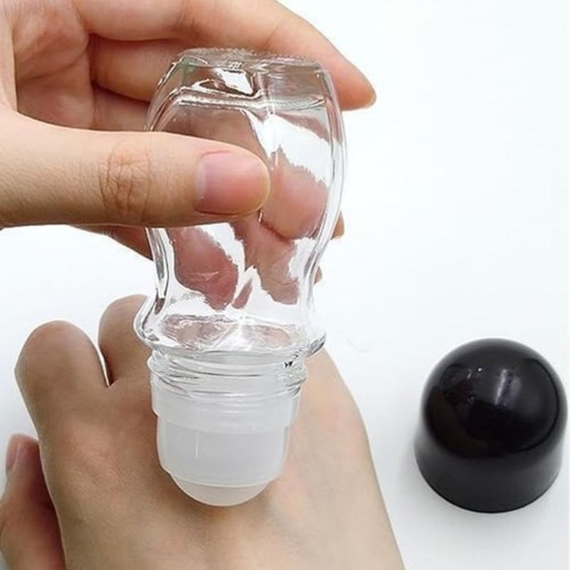 Deodorantt Glass Roller Bottles - Empty Refillable Massage Oil Bottle | Roll on Glass Bottle | Massage Roller Ball Bottle | Leak-Proof Massage Roll on Bottles Containers For Home And Travel