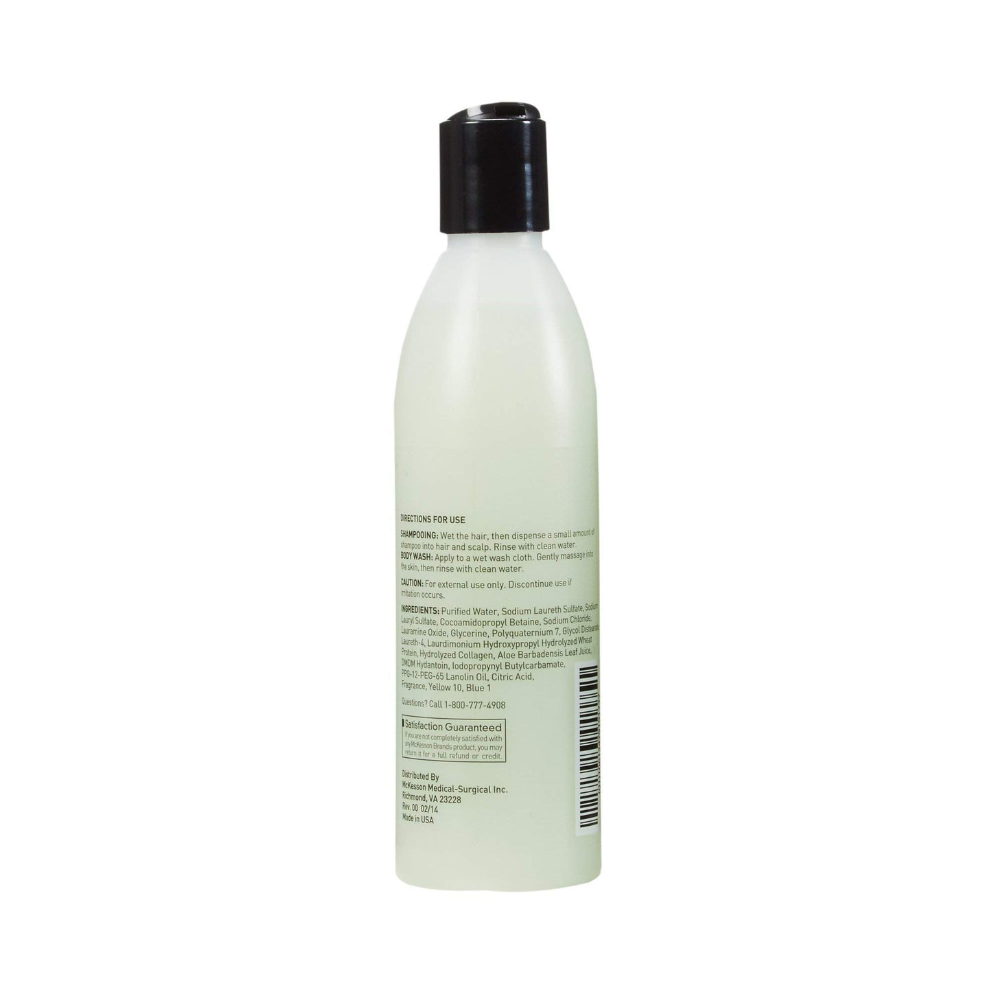 McKesson Body Wash and Shampoo with Aloe, Cucumber Melon Scent, 8 oz, 48 Count