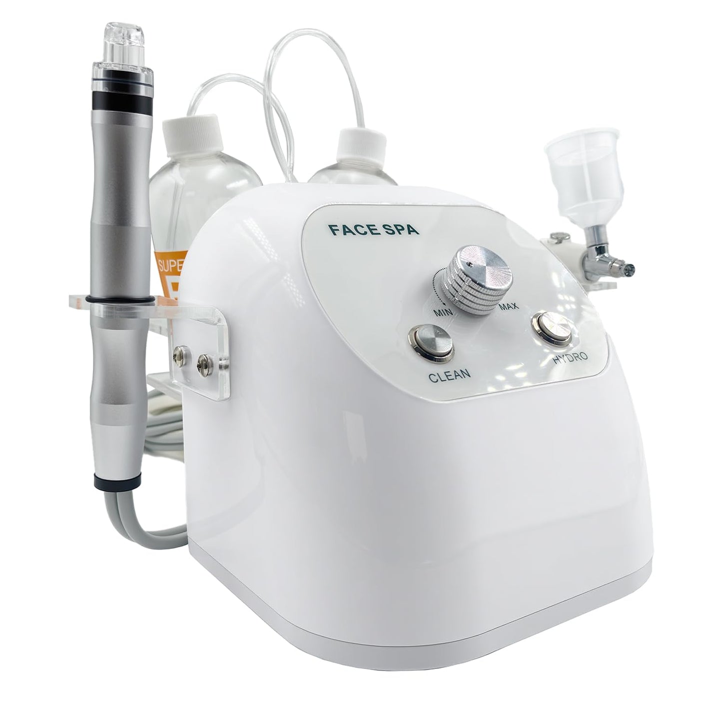 Hydrogen Oxygen Facial Machine for Home & Spa Use – Hydro Facial Machine Professional with Facial Vacuum, Water Oxygen Spray, Hydro Dermabrasion & Skin Care Device