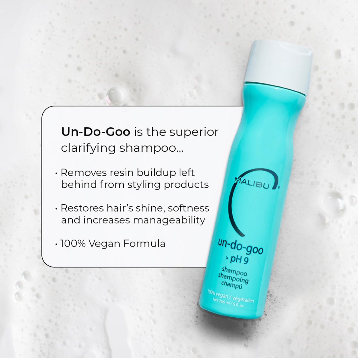 Malibu C Un-Do-Goo Clarifying Shampoo - Sulfate-Free, Removes Product Build-Up & Restores Shine