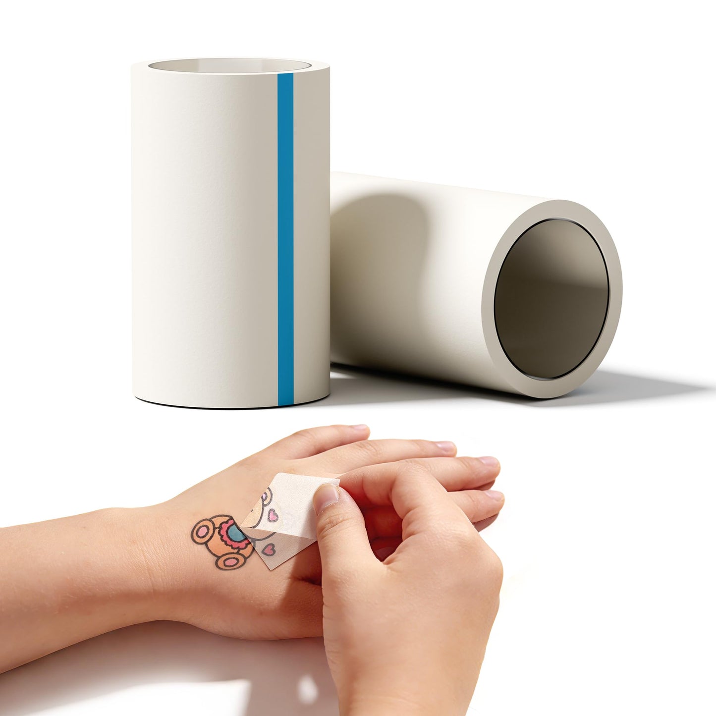 Phomemo Temporary Tattoo Removal Tape, Essentials for Temporary Tattoos,1.96" x 14.8 Feet/Roll, 2Roll