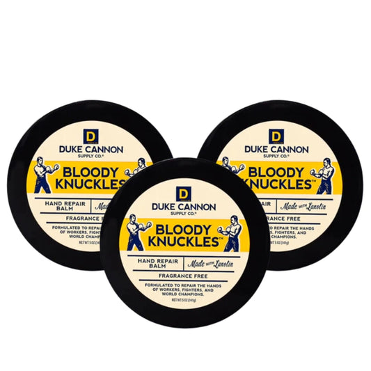 Duke Cannon Bloody Knuckles Hand Repair Balm - Unscented Moisturizer for Hardworking Hands, Repair and Revitalize Dry, Cracked Skin, (5 oz. - 2 Pack)