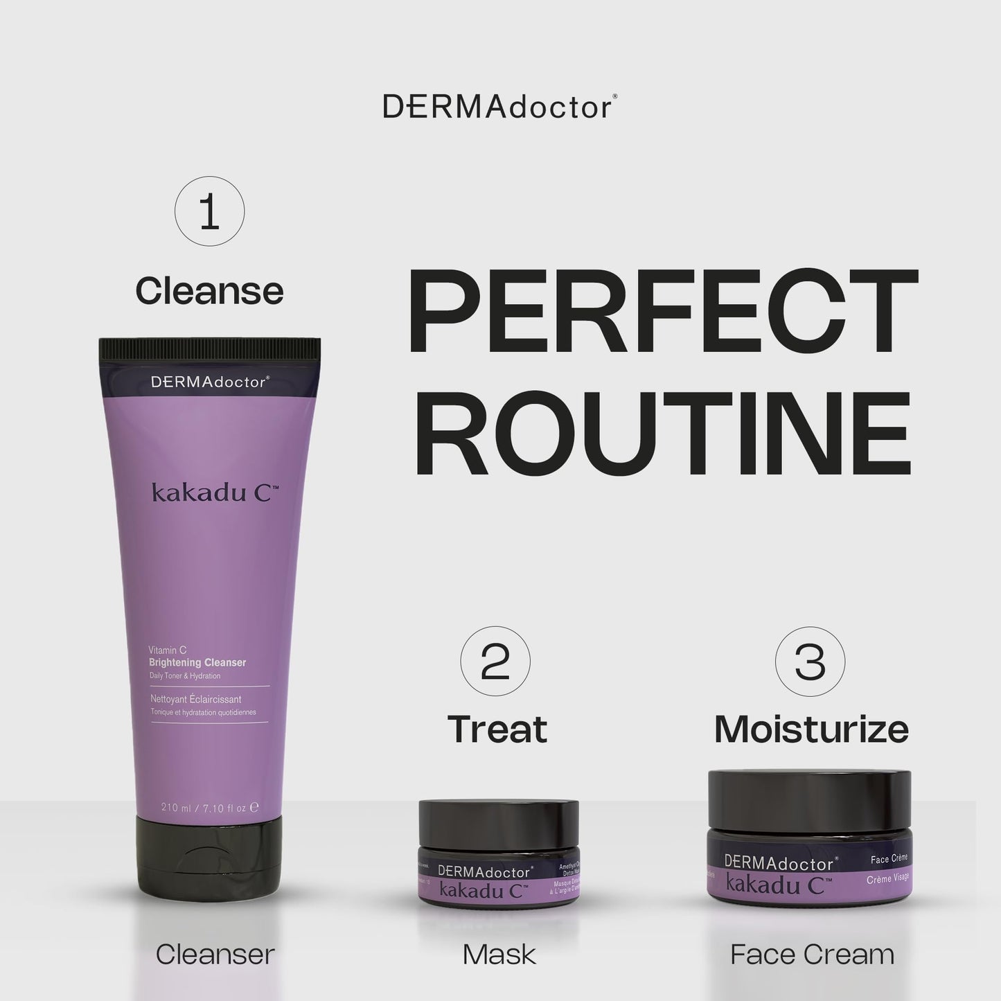 DERMAdoctor Clay Mask for Face with Bentonite & Kaolin Clay – Vitamin C Mask for Face, Pore Minimizer, Facial Detox, Facial Oil Remover, Illuminator, Acne Scar care - 15 Minutes - 1.69 oz