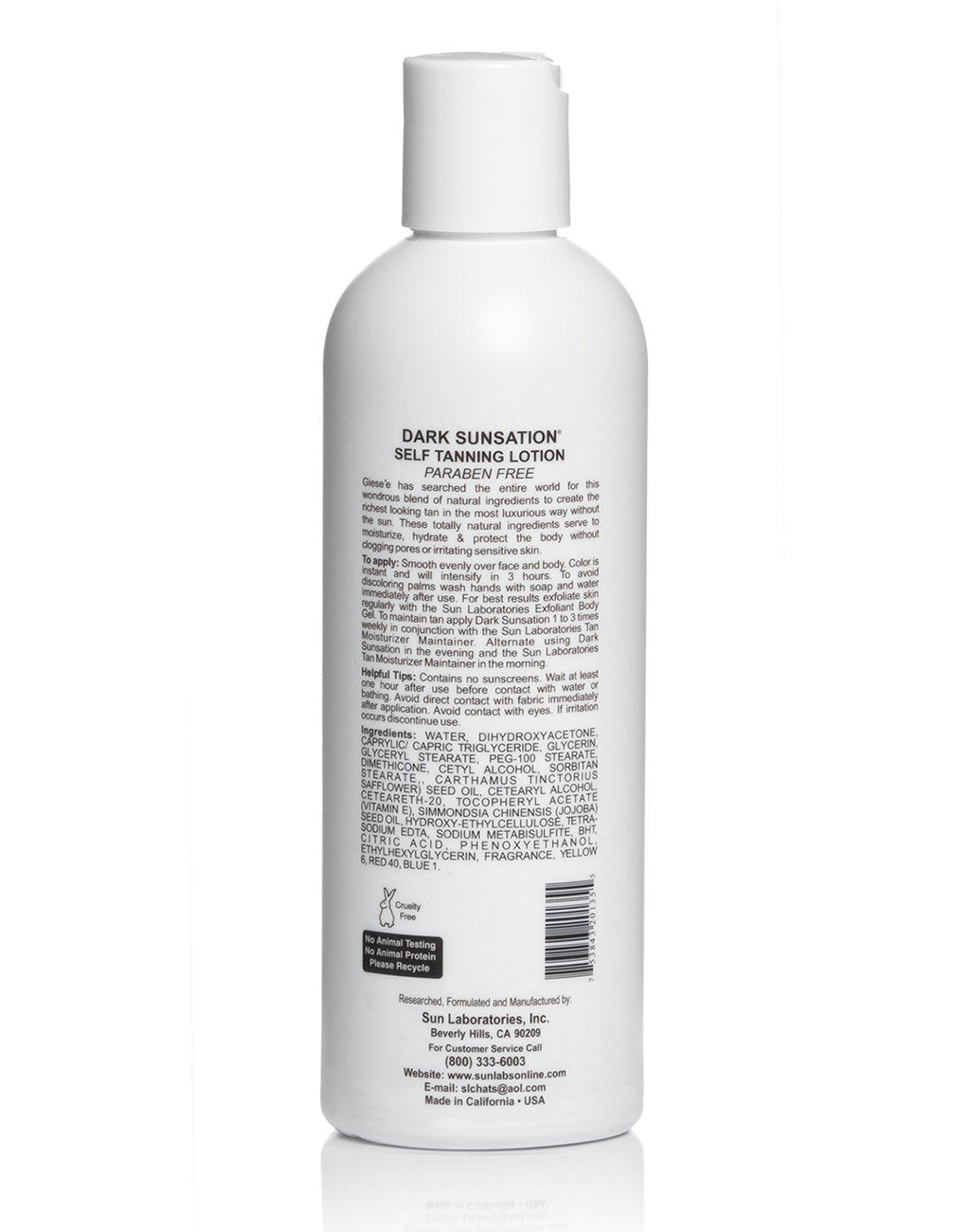 Sun Laboratories Dark Sunsation Self-Tanning Lotion - Ultra Dark 2 Pack, 8 oz | Natural, Non-Toxic Formula