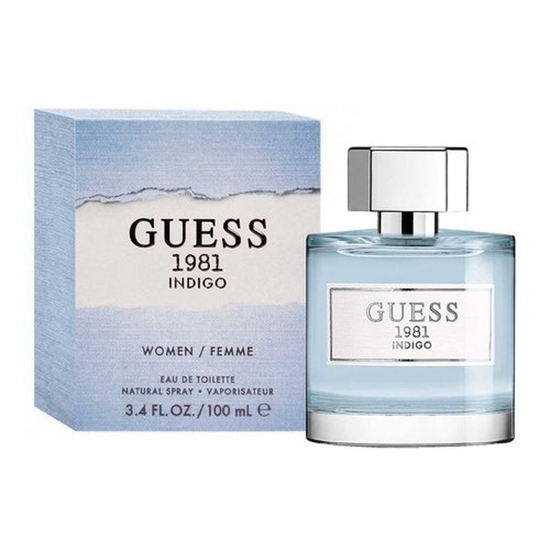 Guess 1981 Indigo Eau de Toilette Spray for Women, Blue, NS, 3.4 Fl Oz