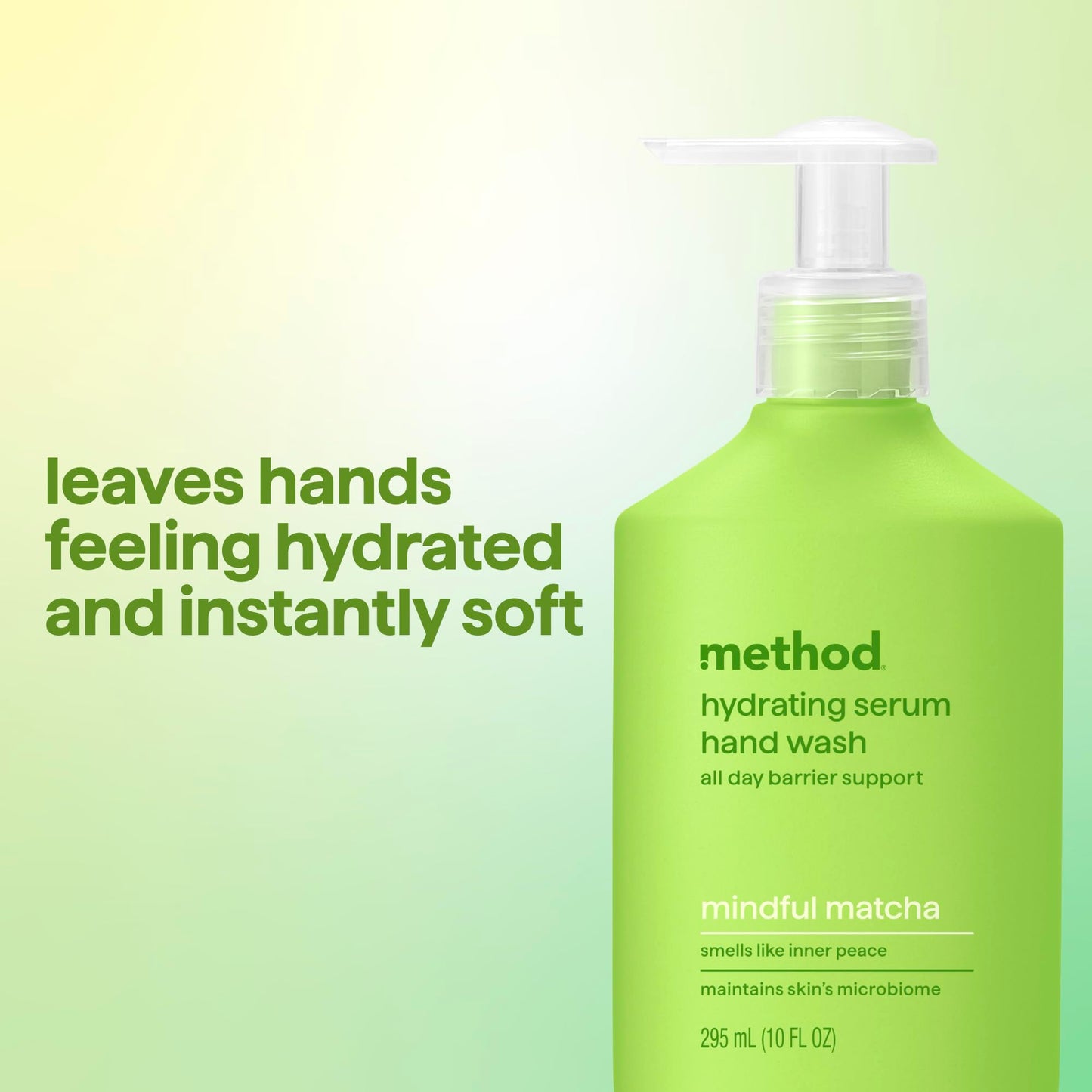 Method Hand Wash, Hydrating Serum, Mindful Matcha, 10 oz (Pack of 3)